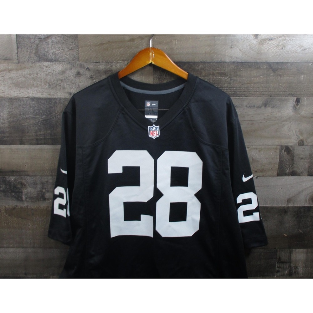 Las Vegas Raiders Jersey Mens XL NFL Football Josh Jacobs 28 Nike Polyester